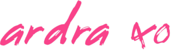 Ardra's signature and Tripping On Air logo which is a pink drawing of a woman in heels with a ponytail who is falling backwards. She's holding a champagne flute which she doesn't drop because, priorites. 